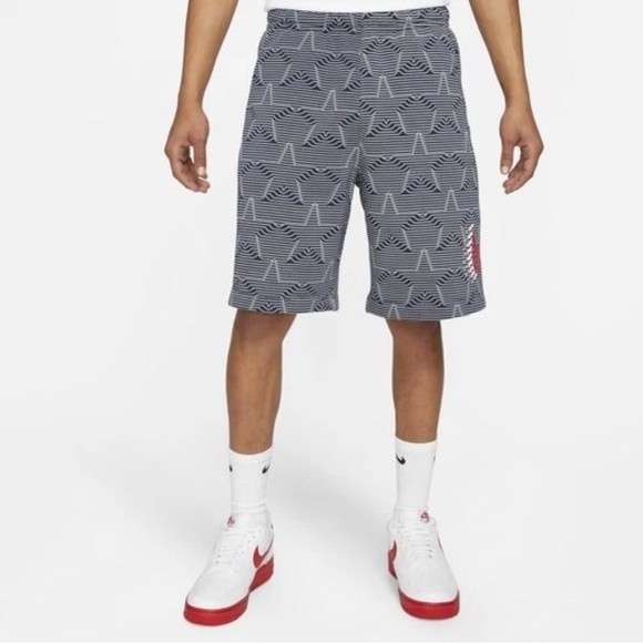 Men’s Nike Americana Fleece Shorts with Drawstring Waist Size XL - Picture 3 of 12